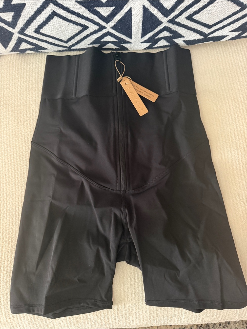 SHAPELLX, Sz LG, High-Waist Black Shapewear Bike Shorts